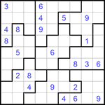 Судоку-пазл 9х9 #211 очень трудный