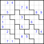 Судоку-пазл 9х9 #216 очень трудный