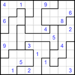 Судоку-пазл 9х9 #217 очень трудный