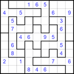 Судоку-пазл 9х9 #218 очень трудный