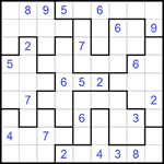 Судоку-пазл 9х9 #219 очень трудный