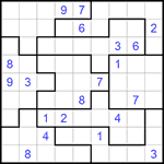 Судоку-пазл 9х9 #220 очень трудный