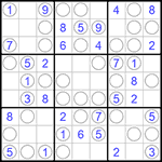 Судоку “Чет-нечет” 9х9 #160 легкий