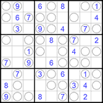 Судоку “Чет-нечет” 9х9 #162 легкий