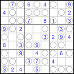 Судоку “Чет-нечет” 9х9 #163 легкий