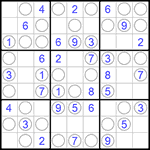 Судоку “Чет-нечет” 9х9 #165 легкий