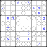 Судоку “Чет-нечет” 9х9 #153 трудный