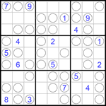 Судоку “Чет-нечет” 9х9 #157 трудный