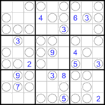 Судоку “Чет-нечет” 9х9 #158 трудный