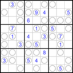 Судоку “Чет-нечет” 9х9 #149 очень трудный