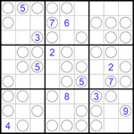 Судоку “Чет-нечет” 9х9 #151 очень трудный