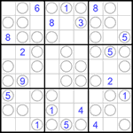 Судоку “Чет-нечет” 9х9 #153 очень трудный