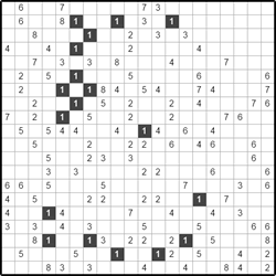 Филиппинский кроссворд #456 “Цветок”