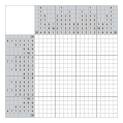 Японский кроссворд #544 “Узор”