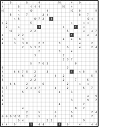 Филиппинский кроссворд #505 “Коромысло” Филиппинский кроссворд #505 “Коромысло”