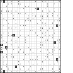 Филиппинский кроссворд #523 “Мишка” Филиппинский кроссворд #523 “Мишка”