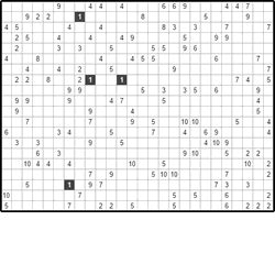 Филиппинский кроссворд #525 “Заяц” Филиппинский кроссворд #525 “Заяц”