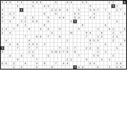 Филиппинский кроссворд #496 “Собачка” Филиппинский кроссворд #496 “Собачка”