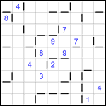 “Соседи” 9х9 #166 трудный