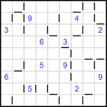 “Соседи” 9х9 #182 трудный