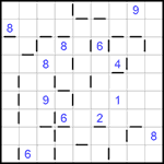 “Соседи” 9х9 #168 очень трудный