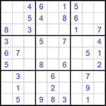 Судоку 9х9 #1001 легкий
