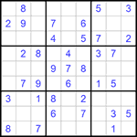 Судоку 9х9 #1009 легкий