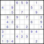 Судоку 9х9 #1011 легкий
