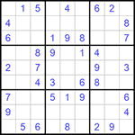 Судоку 9х9 #1015 легкий