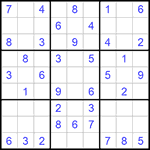 Судоку 9х9 #1016 легкий
