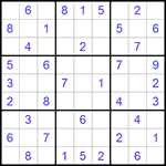 Судоку 9х9 #1018 легкий