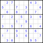 Судоку 9х9 #1019 легкий