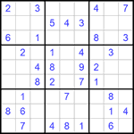 Судоку 9х9 #1026 легкий