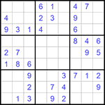 Судоку 9х9 #1027 легкий
