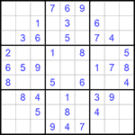 Судоку 9х9 #1030 легкий