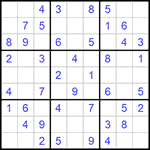 Судоку 9х9 #1031 легкий
