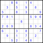 Судоку 9х9 #1033 легкий