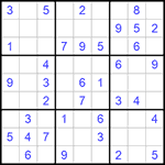 Судоку 9х9 #1034 легкий