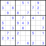 Судоку 9х9 #1035 легкий