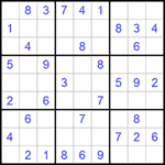 Судоку 9х9 #921 легкий