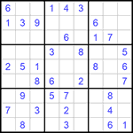Судоку 9х9 #925 легкий