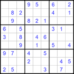 Судоку 9х9 #927 легкий