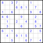 Судоку 9х9 #929 легкий