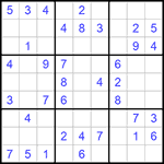 Судоку 9х9 #936 легкий