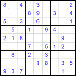 Судоку 9х9 #938 легкий