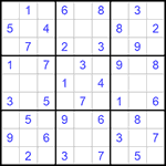Судоку 9х9 #939 легкий