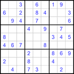Судоку 9х9 #941 легкий