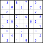 Судоку 9х9 #946 легкий