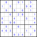 Судоку 9х9 #948 легкий