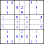 Судоку 9х9 #949 легкий